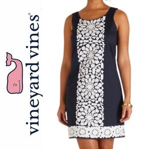 Vineyard Vines “Xanadu” Shift Dress in Navy/White- 12